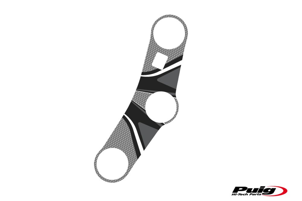 PUIG 6971U Radikal Yoke Protector  passend fuer HONDA CBR600RR Grau