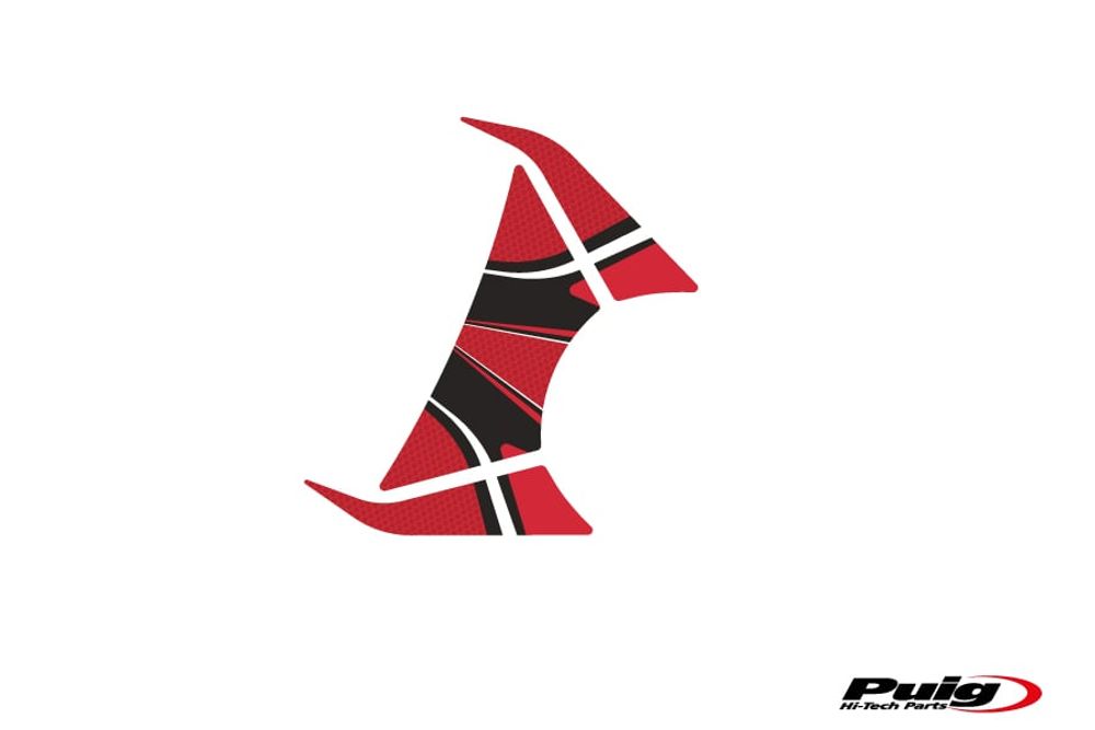 PUIG 2812R Radikal Yoke Protector  passend fuer DUCATI PANIGALE V4S Rot