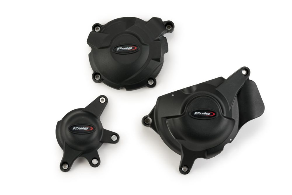 PUIG 21510N Motorschutzhauben Track für Championship  passend fuer HONDA CBR1000RR FIREBLADE SP Schwarz