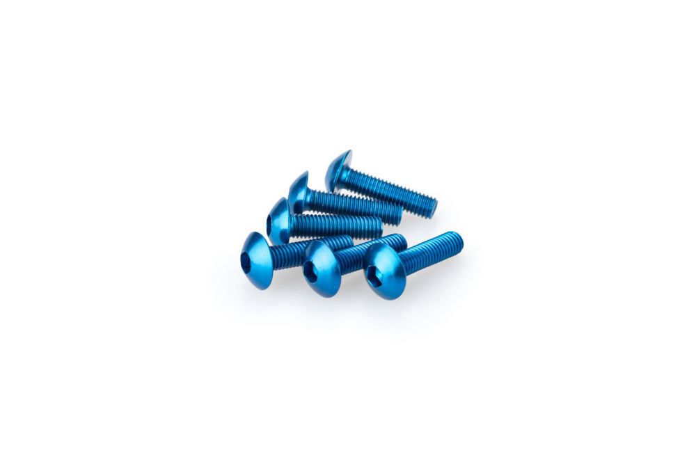 PUIG 0550A Muttern aus Anodisierten Aluminium  passend fuer UNIVERSAL UNIVERSAL Blau