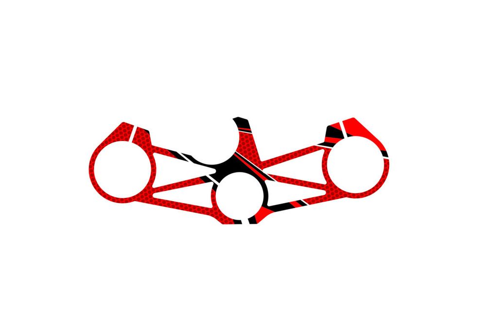 PUIG 3478R Radikal Yoke Protector  passend fuer KAWASAKI ZX-6R 636 NINJA Rot