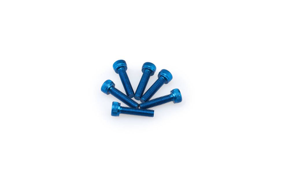 PUIG 0147A Muttern aus Anodisierten Aluminium  passend fuer UNIVERSAL UNIVERSAL Blau