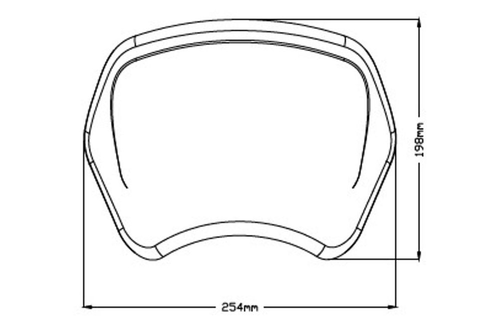 PUIG 3812J Frontplatte ABS  passend fuer YAMAHA XV950 Mattschwarz