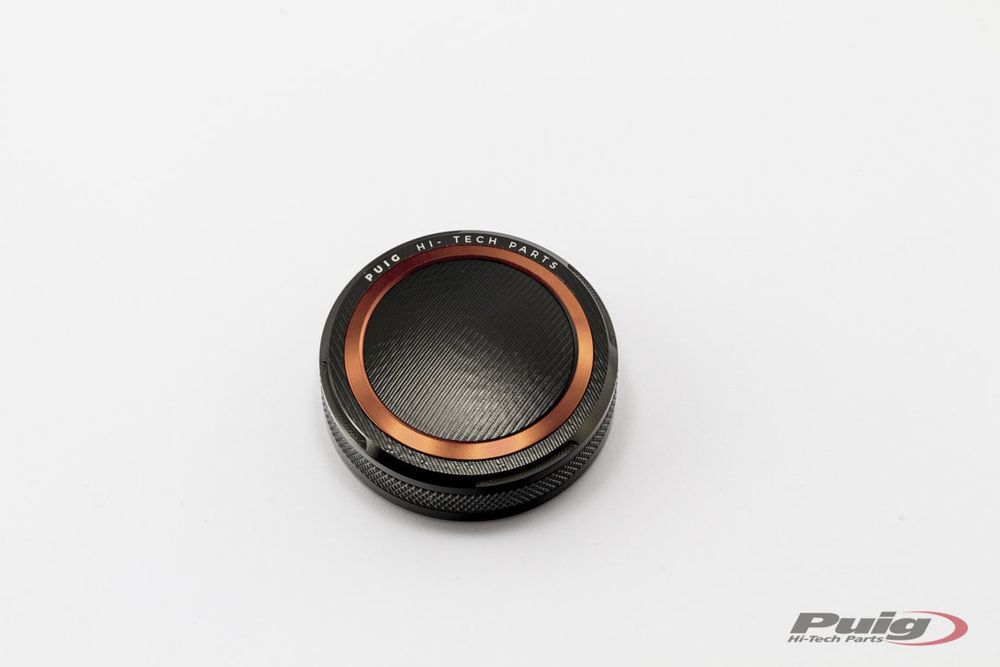 PUIG 9264T Vorderer Bremsflüssigkeitsbehälterdeckel  passend fuer SUZUKI GSX-R750 Orange
