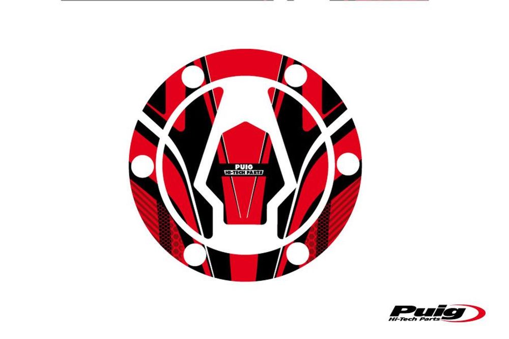 PUIG 9041R Tankdeckelabdeckungen Radikal  passend fuer BMW G310R Rot