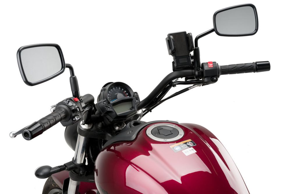 PUIG 3836N Halterunge für Handys und Schutzhülle  passend fuer GILERA RUNNER Schwarz