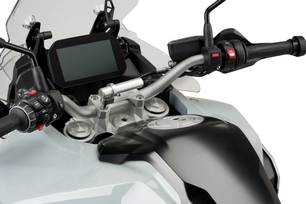PUIG 3570P Halterunge für Handys und Schutzhülle  passend fuer YAMAHA T-MAX 560 TECH MAX Silber