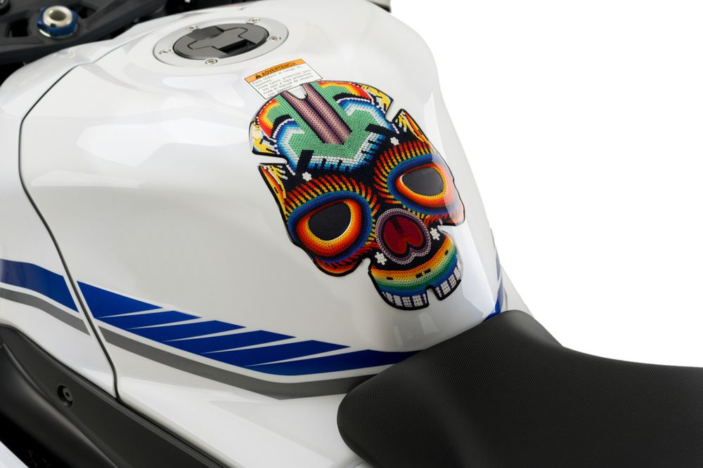 PUIG 3674R Skull I Tankprotektor  passend fuer HONDA NT650V DEAUVILLE Rot
