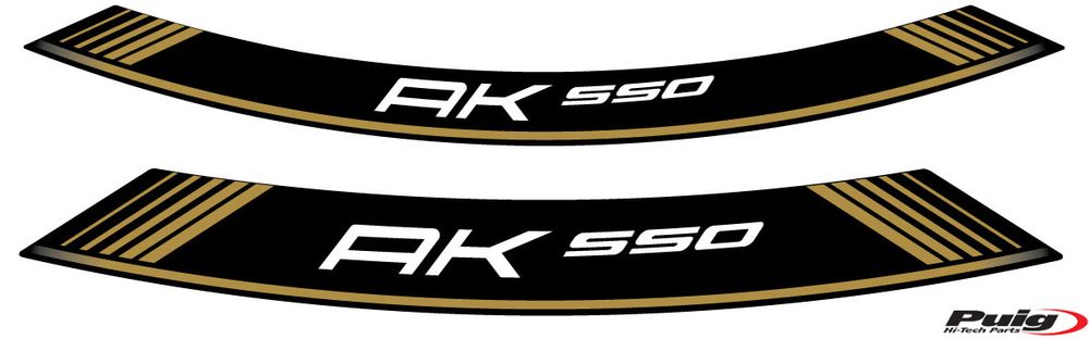 PUIG 9630O Rim Strips Specials  passend fuer KYMCO AK550 PREMIUM Gold
