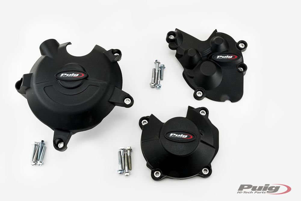 PUIG 20132N Motorschutzhaube  passend fuer KAWASAKI ZX-6R Schwarz
