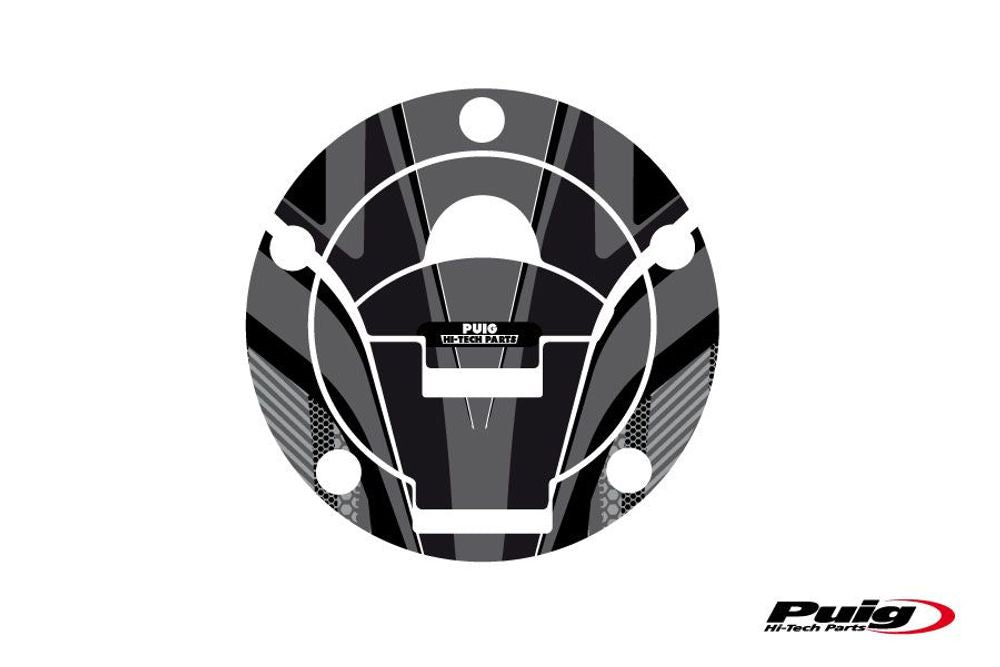 PUIG 6304U Tankdeckelabdeckungen Radikal  passend fuer DUCATI MONSTER 1200 Grau