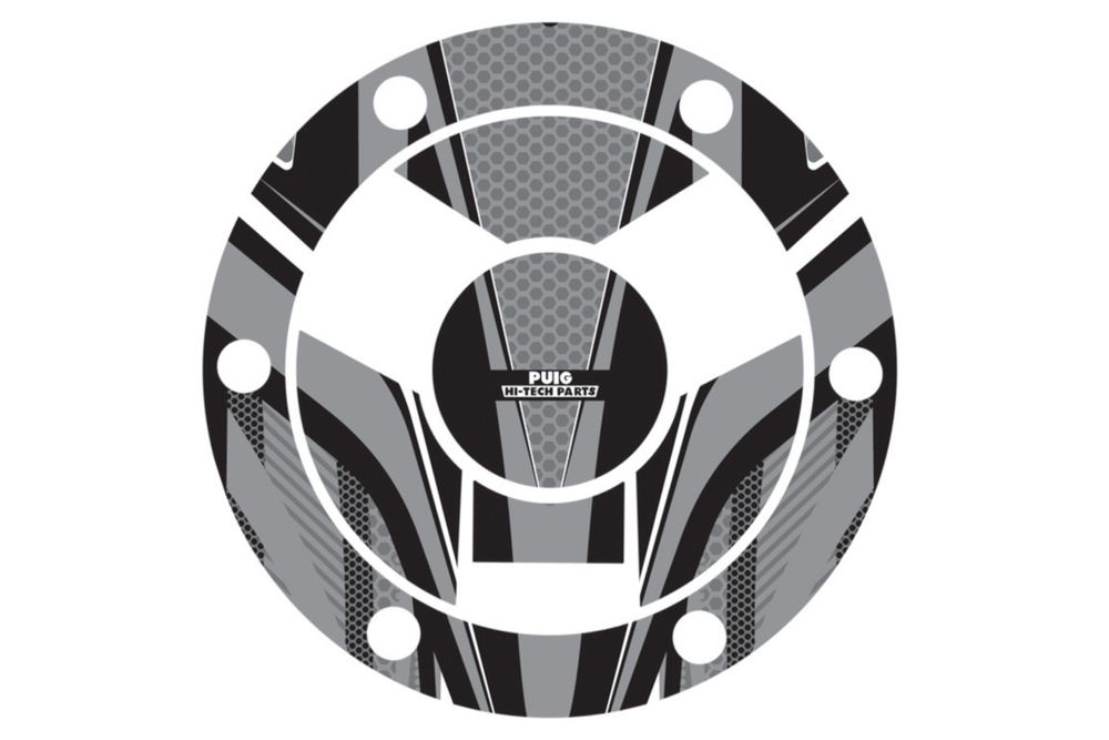 PUIG 9053U Tankdeckelabdeckungen Radikal  passend fuer TRIUMPH SPEED TRIPLE 1050 R Grau