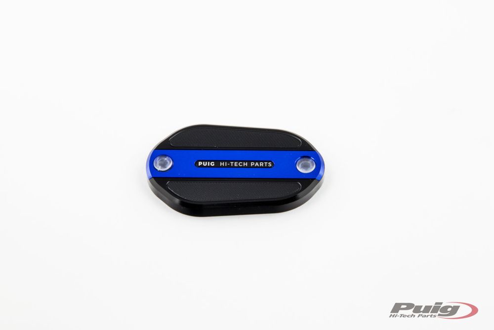 PUIG 3547A Vorderer Bremsflüssigkeitsbehälterdeckel  passend fuer KAWASAKI NINJA 400 Blau