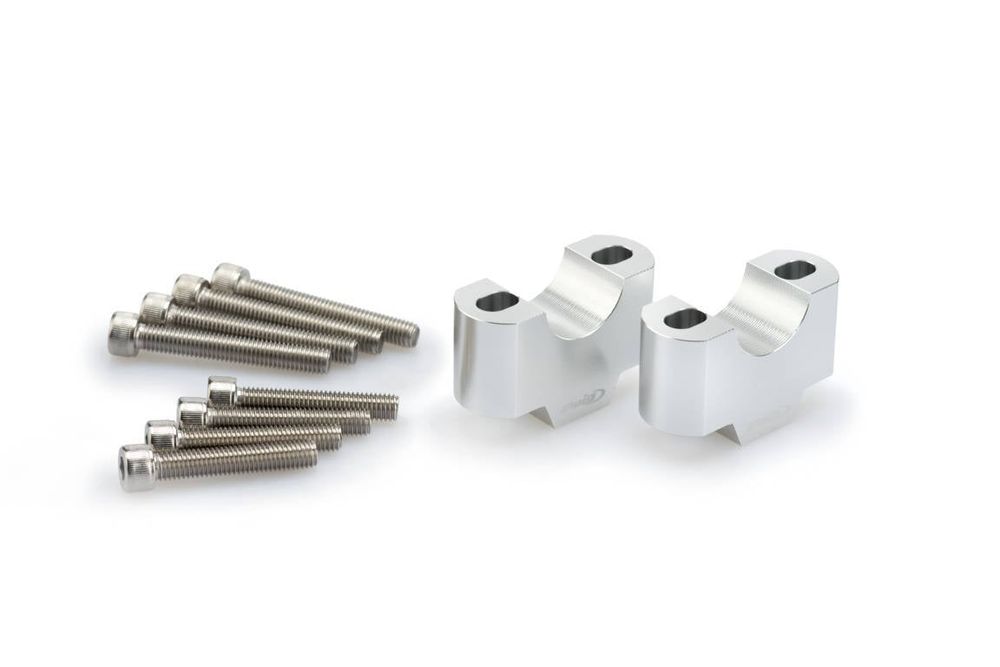 PUIG 3741P Lenkererhöhungen  passend fuer UNIVERSAL UNIVERSAL Silber
