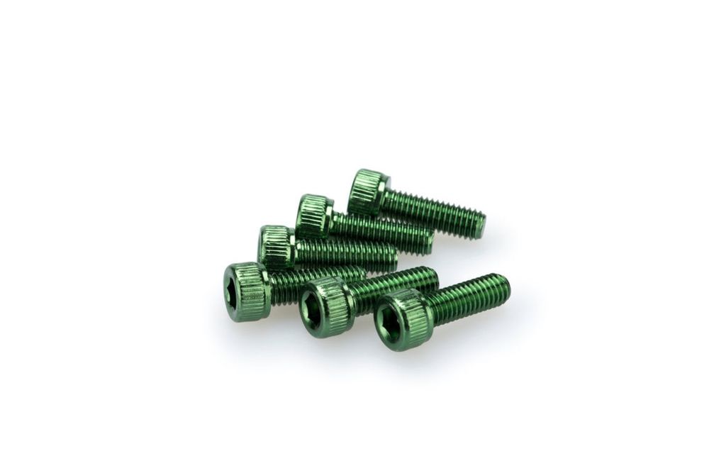 PUIG 0146V Muttern aus Anodisierten Aluminium  passend fuer UNIVERSAL UNIVERSAL Grün