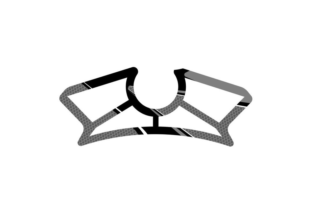 PUIG 8333U Radikal Yoke Protector  passend fuer YAMAHA YZF-R3 Grau