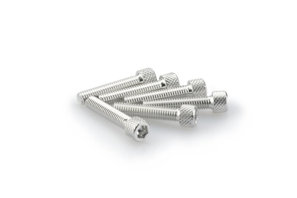 PUIG 0258P Muttern aus Anodisierten Aluminium  passend fuer UNIVERSAL UNIVERSAL Silber