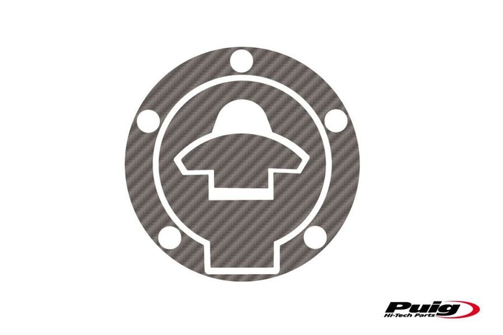 PUIG 8413C Tankdeckelschutz X-TREME  passend fuer YAMAHA YZF-R3 Carbon look