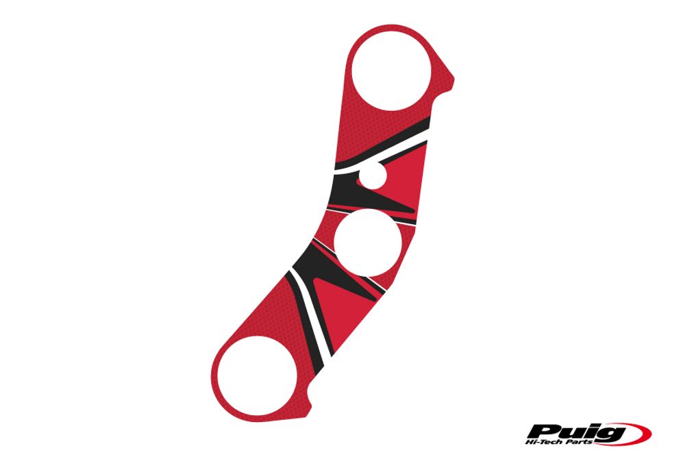 PUIG 6929R Radikal Yoke Protector  passend fuer YAMAHA YZF-R6 Rot