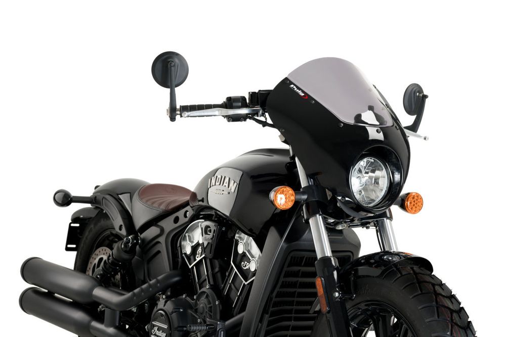 PUIG 21107H Verkleidungscheibe Dark Night  passend fuer INDIAN SCOUT BOBBER Getönt