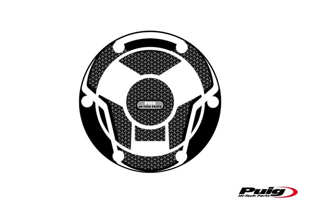PUIG 8980U Tankdeckelabdeckungen Naked  passend fuer TRIUMPH SPEED TRIPLE 1050 R Grau