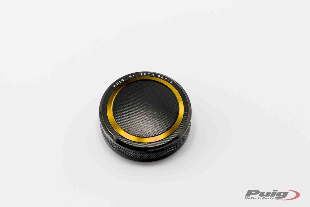 PUIG 9264O Vorderer Bremsflüssigkeitsbehälterdeckel  passend fuer SUZUKI GSX-R750 Gold