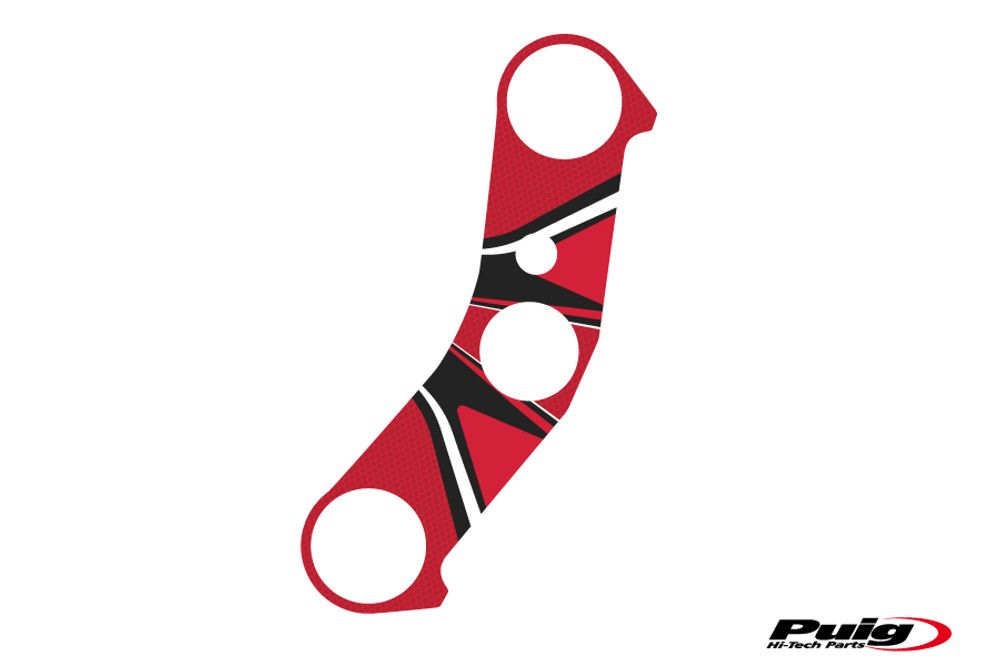 PUIG 6924R Radikal Yoke Protector  passend fuer YAMAHA YZF-R1 Rot