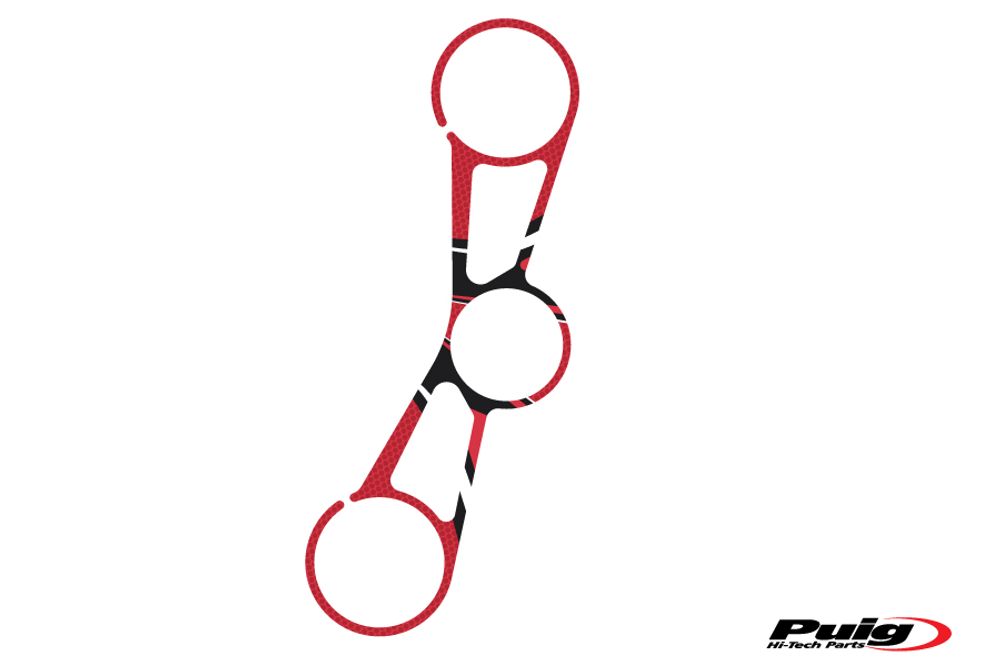 PUIG 8315R Radikal Yoke Protector  passend fuer BMW S1000RR Rot