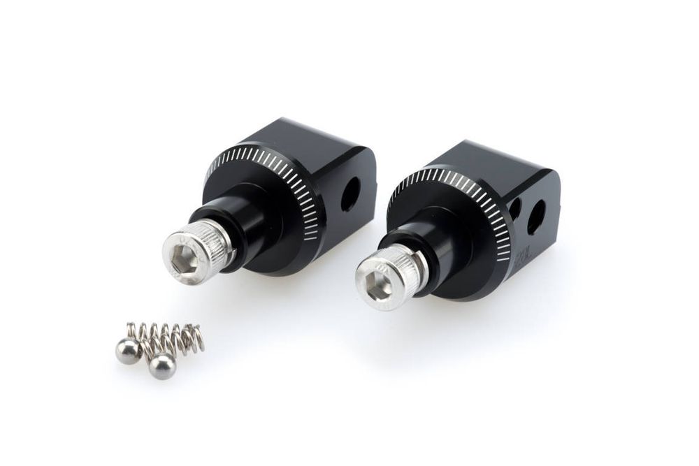 PUIG 6770N Vintage Fußrasten  passend fuer KTM 200 DUKE Schwarz