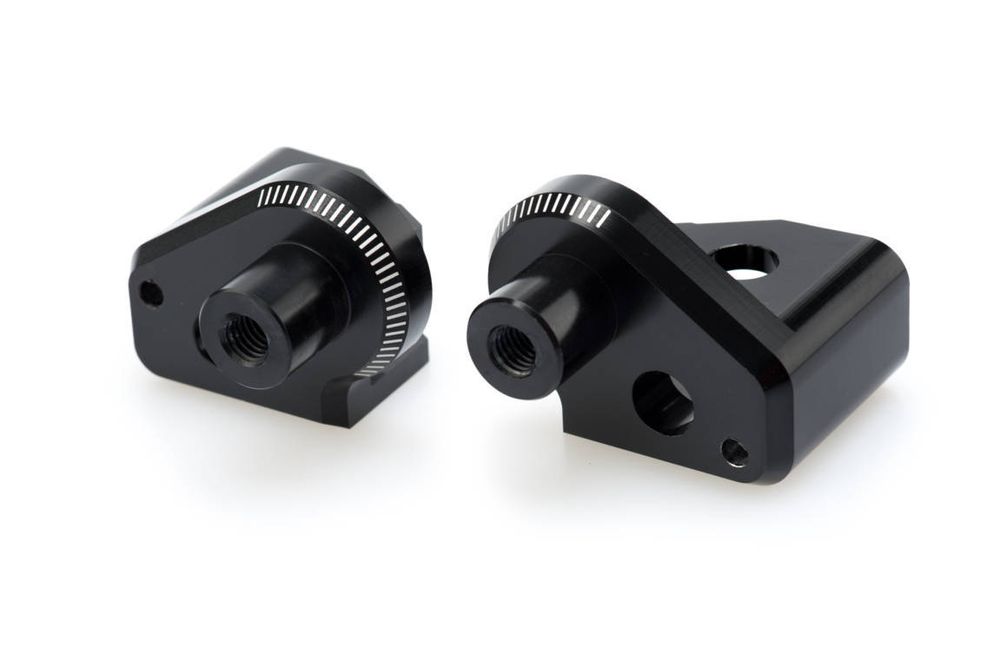 PUIG 7282N Vintage Fußrasten  passend fuer YAMAHA XT660Z TENERE Schwarz