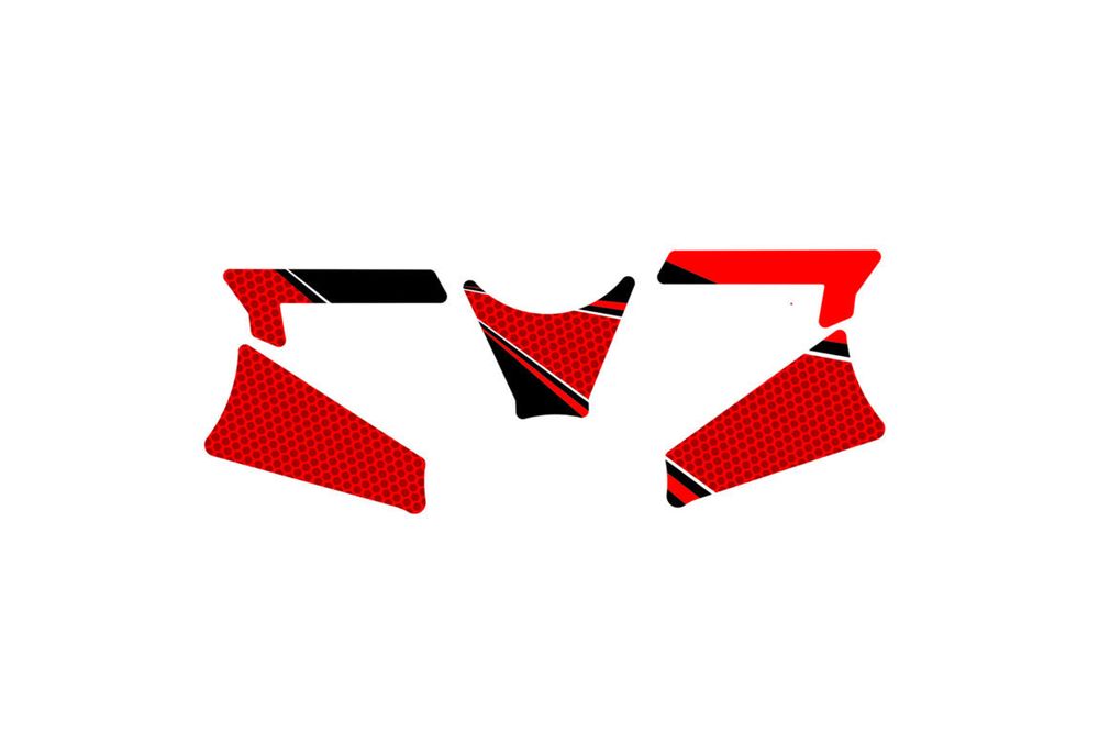 PUIG 6897R Radikal Yoke Protector  passend fuer TRIUMPH DAYTONA 675 Rot