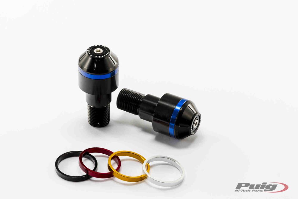 PUIG 8173N Kurze Lenkerendgewichte mit Ring  passend fuer YAMAHA YZF-R6 Schwarz