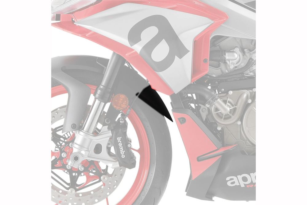 PUIG 21641N Verlängerung des vorderen Schutzblechs  passend fuer APRILIA RS 660 Schwarz