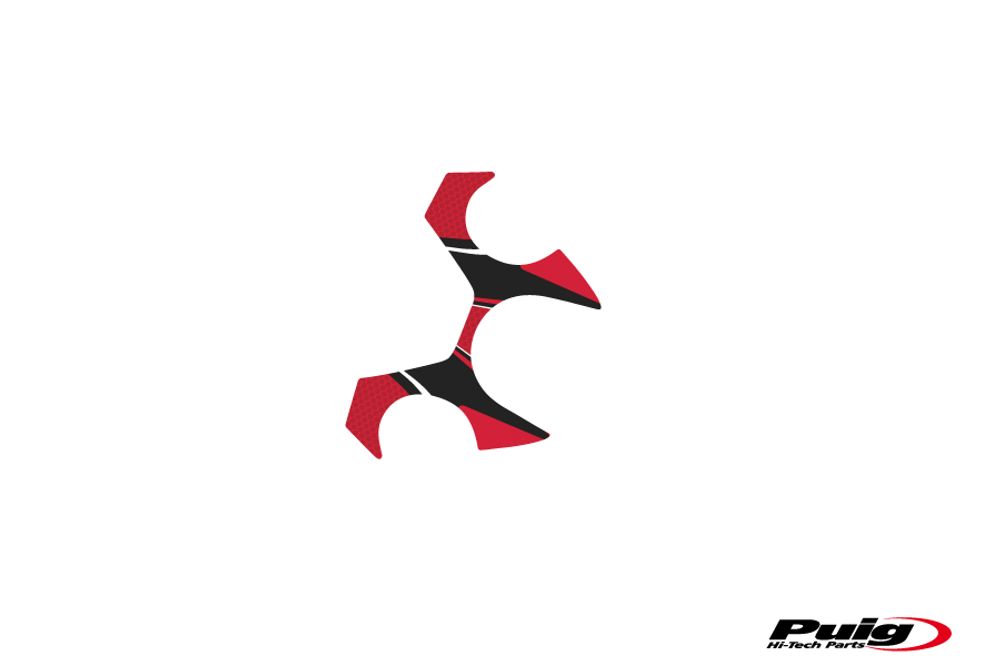 PUIG 6910R Radikal Yoke Protector  passend fuer YAMAHA XJ6 Rot