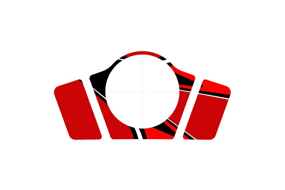 PUIG 9404R Radikal Yoke Protector  passend fuer KAWASAKI Z1000SX Rot