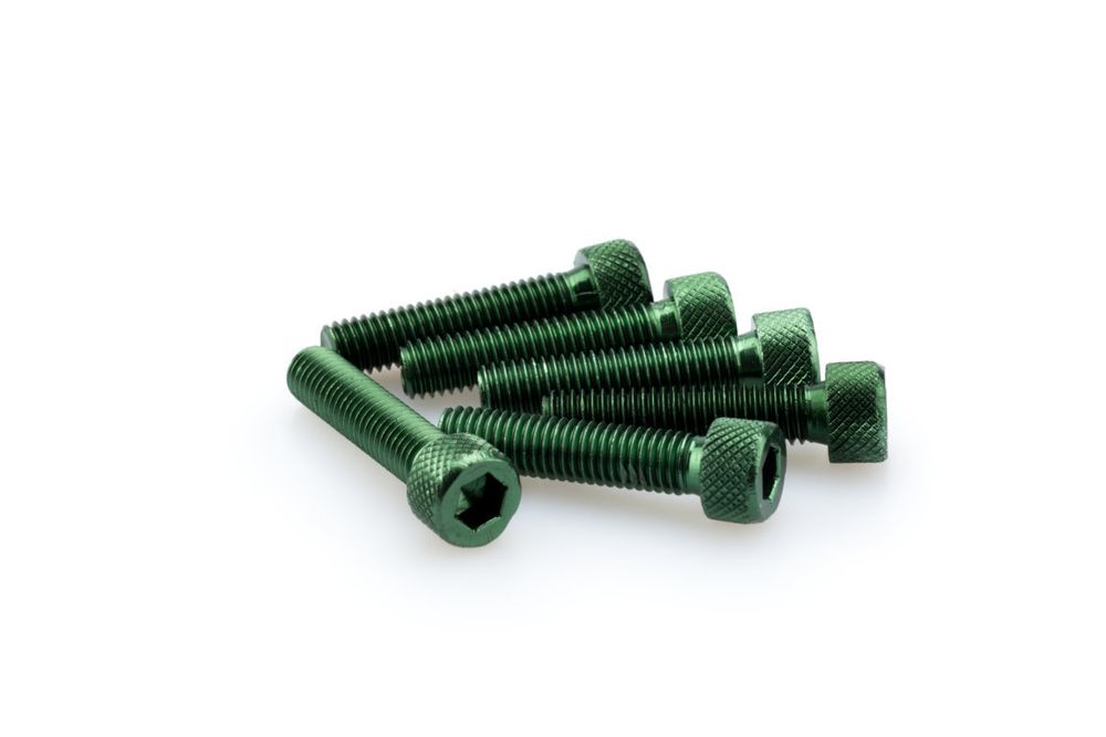 PUIG 0500V Muttern aus Anodisierten Aluminium  passend fuer UNIVERSAL UNIVERSAL Grün