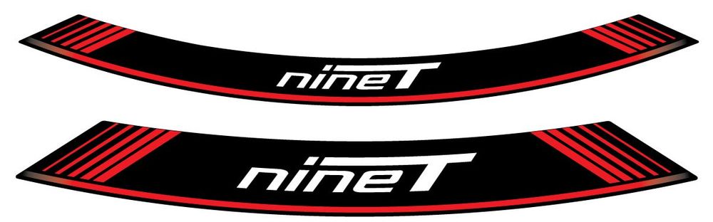 PUIG 9133R Rim Strips Specials  passend fuer BMW R NINET Rot