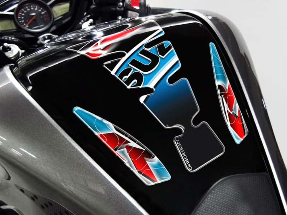 PUIG 4724A Wings Tankprotektor  passend fuer SUZUKI GSX1200 Blau
