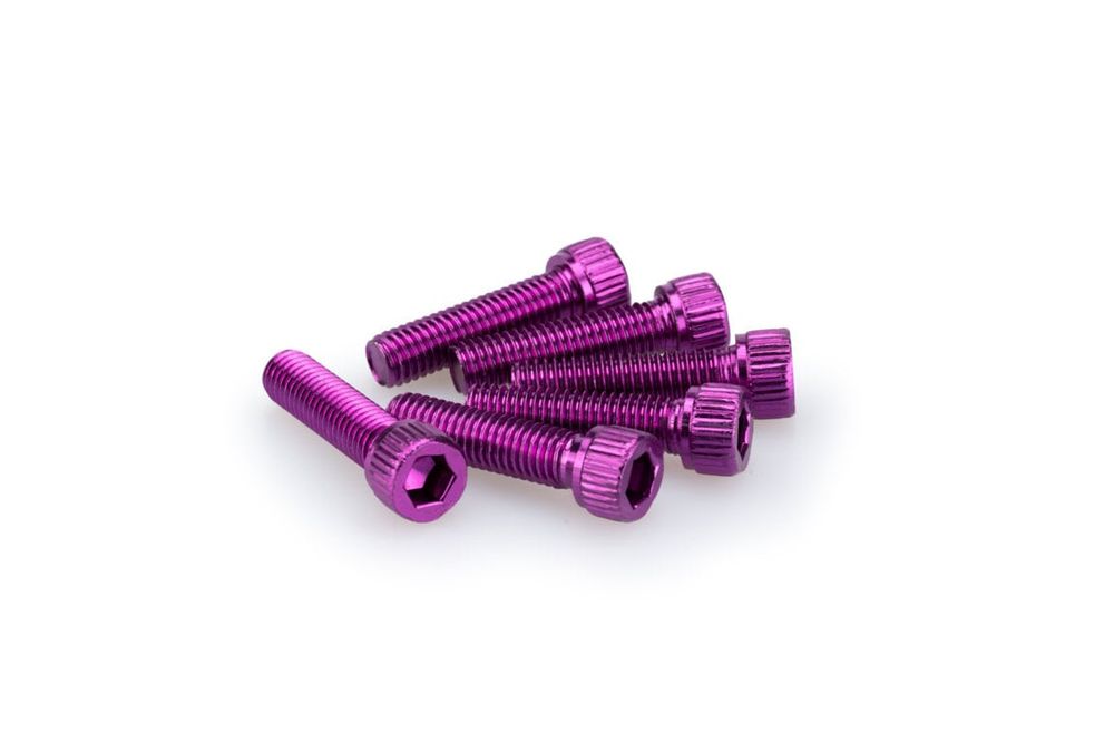 PUIG 0473L Muttern aus Anodisierten Aluminium  passend fuer UNIVERSAL UNIVERSAL Lila