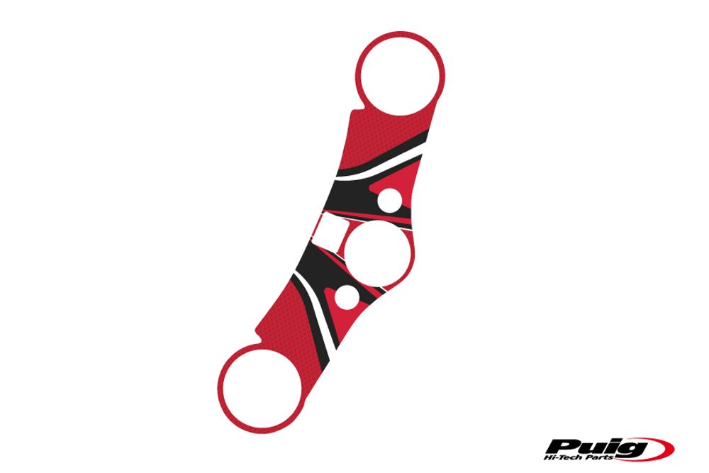 PUIG 6969R Radikal Yoke Protector  passend fuer HONDA CBR600RR ABS Rot