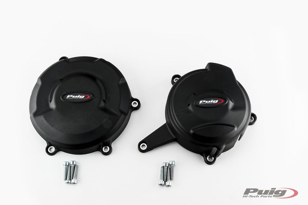 PUIG 21505N Motorschutzhauben Track für Championship  passend fuer DUCATI PANIGALE V4S Schwarz