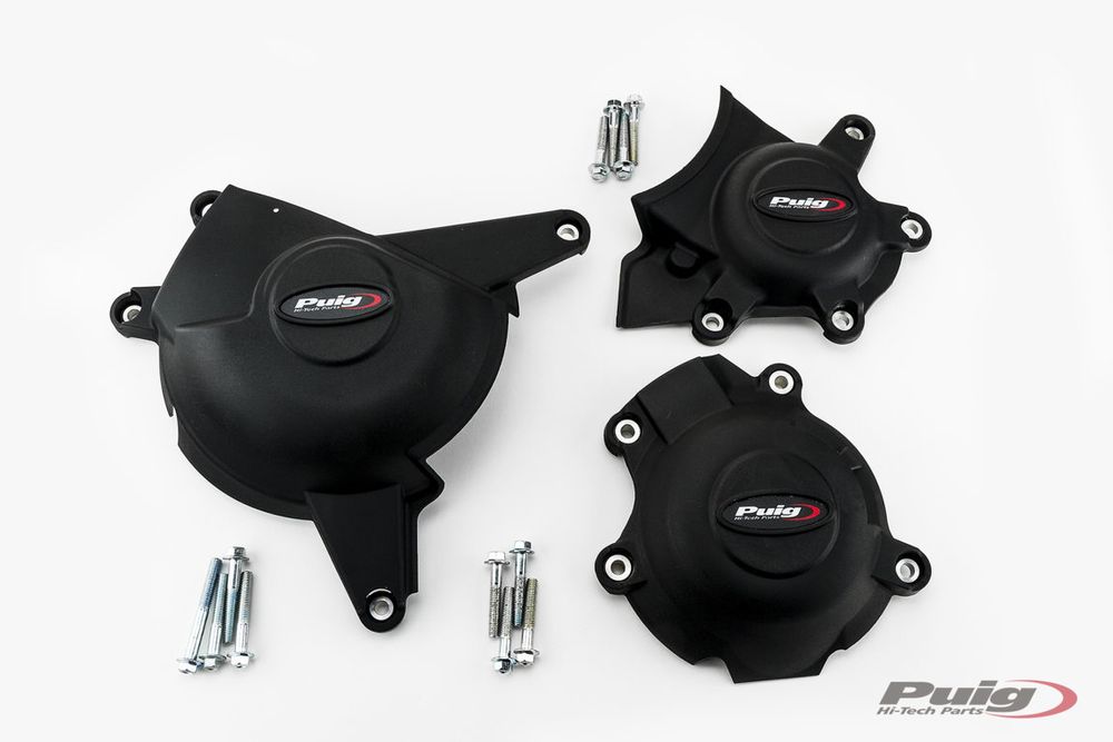 PUIG 21517N Motorschutzhauben Track für Championship  passend fuer SUZUKI GSX-R1000 Schwarz