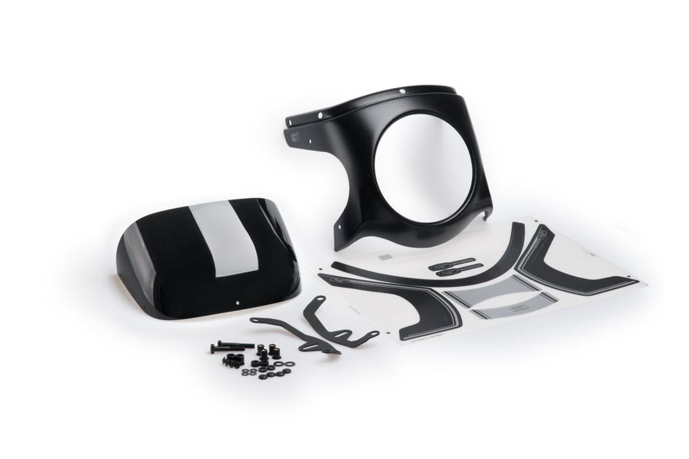 PUIG 9516N Retro-Verkleidungscheibe  passend fuer TRIUMPH BONNEVILLE SPEEDMASTER Schwarz