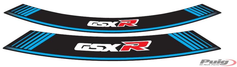 PUIG 5525A Rim Strips Specials  passend fuer SUZUKI GSX-R750 Blau