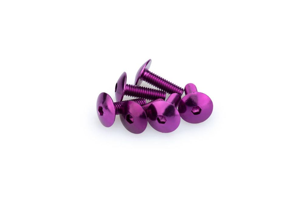 PUIG 0657L Muttern aus Anodisierten Aluminium  passend fuer UNIVERSAL UNIVERSAL Lila