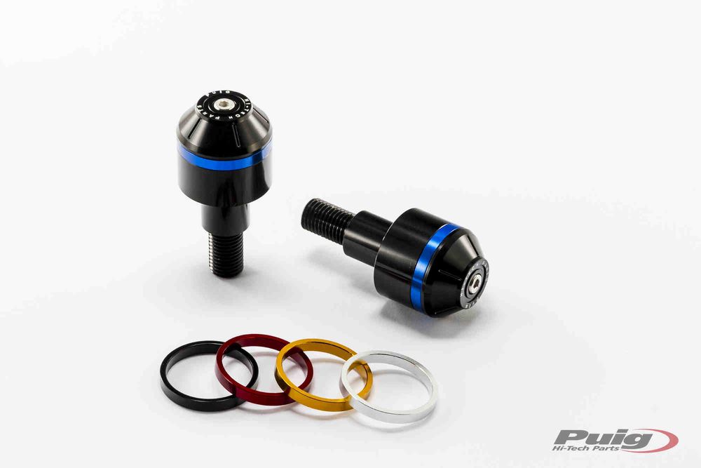 PUIG 8016N Kurze Lenkerendgewichte mit Ring  passend fuer BMW C600 SPORT Schwarz