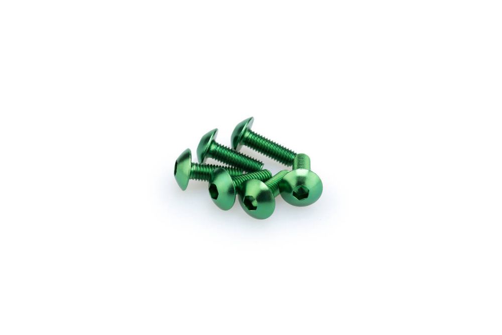 PUIG 0543V Muttern aus Anodisierten Aluminium  passend fuer UNIVERSAL UNIVERSAL Grün