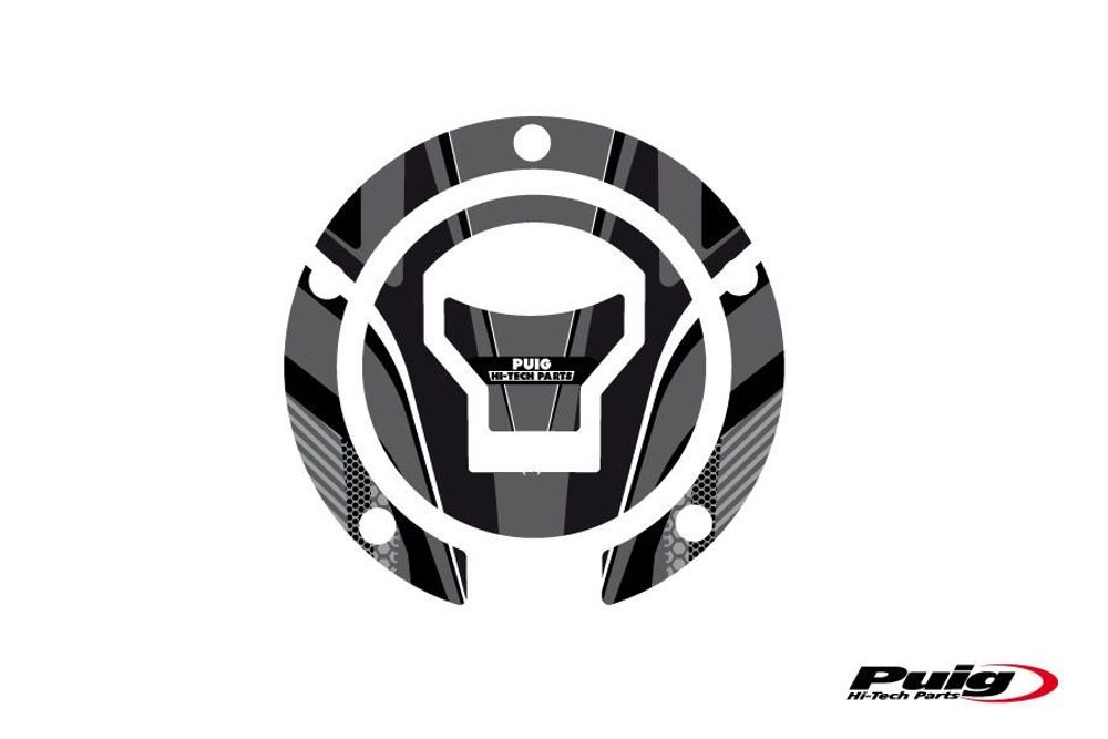 PUIG 7572U Tankdeckelabdeckungen Radikal  passend fuer HONDA CROSSRUNNER Grau