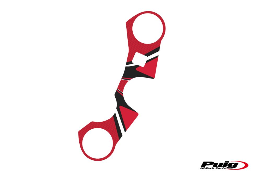 PUIG 6938R Radikal Yoke Protector  passend fuer SUZUKI GSX-R600 Rot