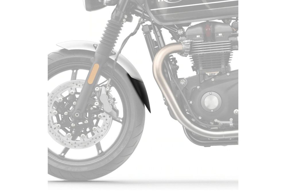 PUIG 21257N Verlängerung des vorderen Schutzblechs  passend fuer TRIUMPH SPEED TWIN 1200 Schwarz